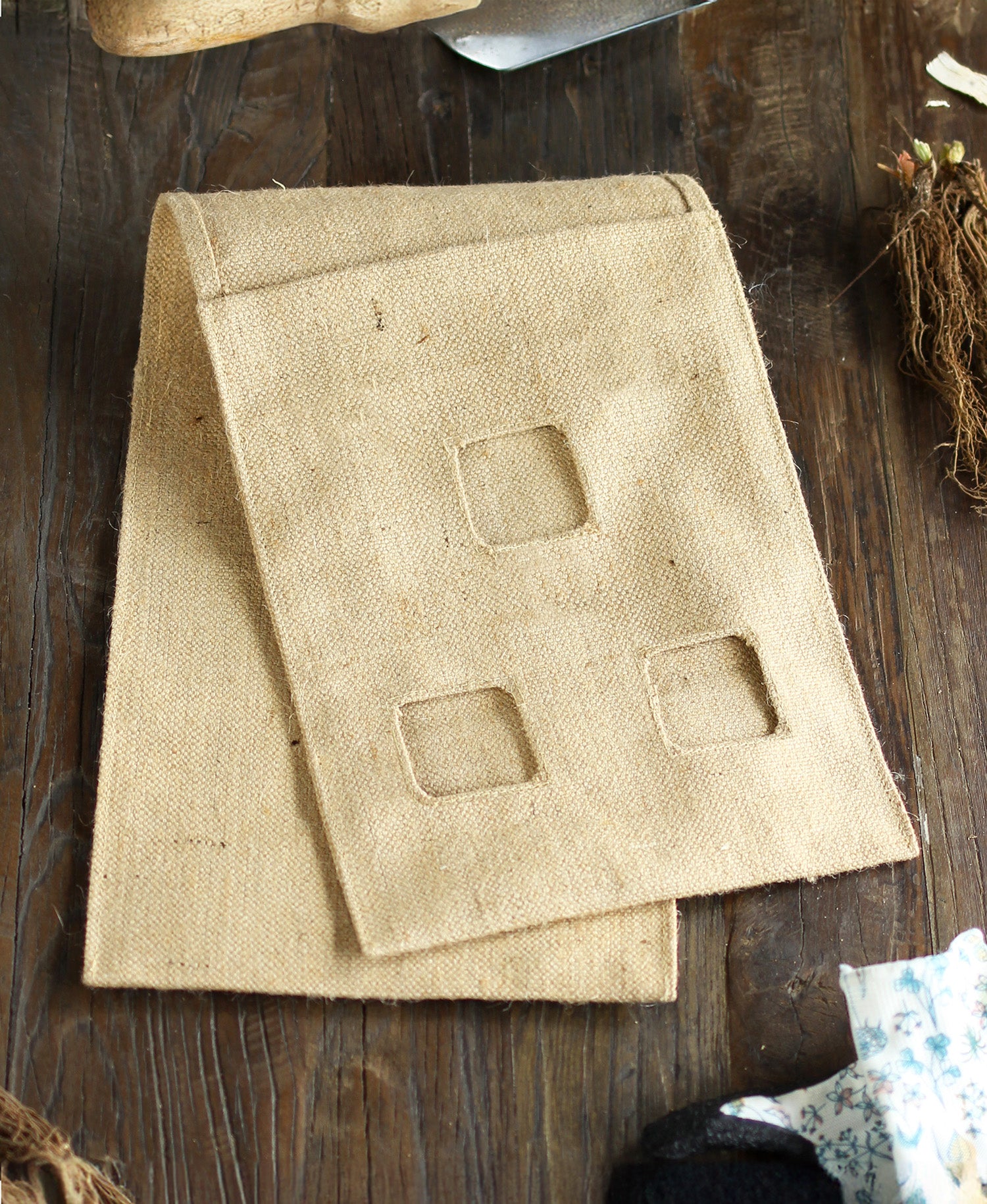 Hang & Grow® Burlap Hanging Bag - 2" Holes